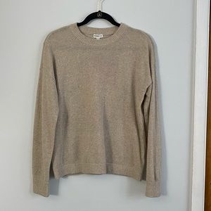 100% Cashmere Hamsa Intarsia Long Sleeve Crew Neck